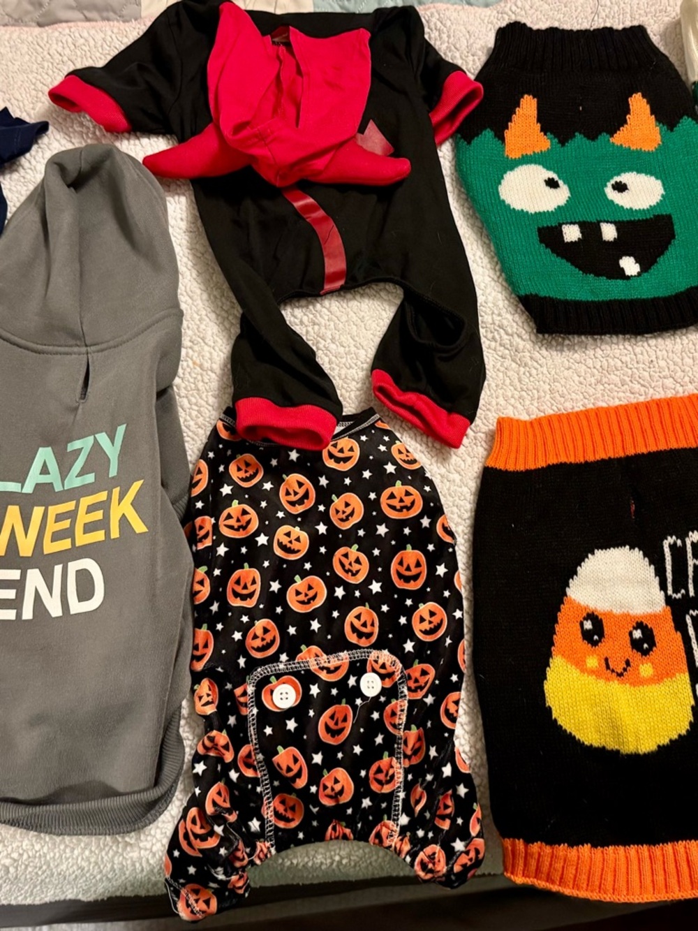 Lot of Dog Clothes/Costumes